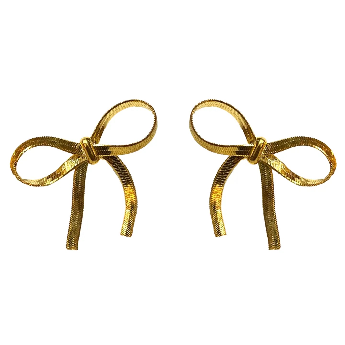 Mini Gold Bow Earring
