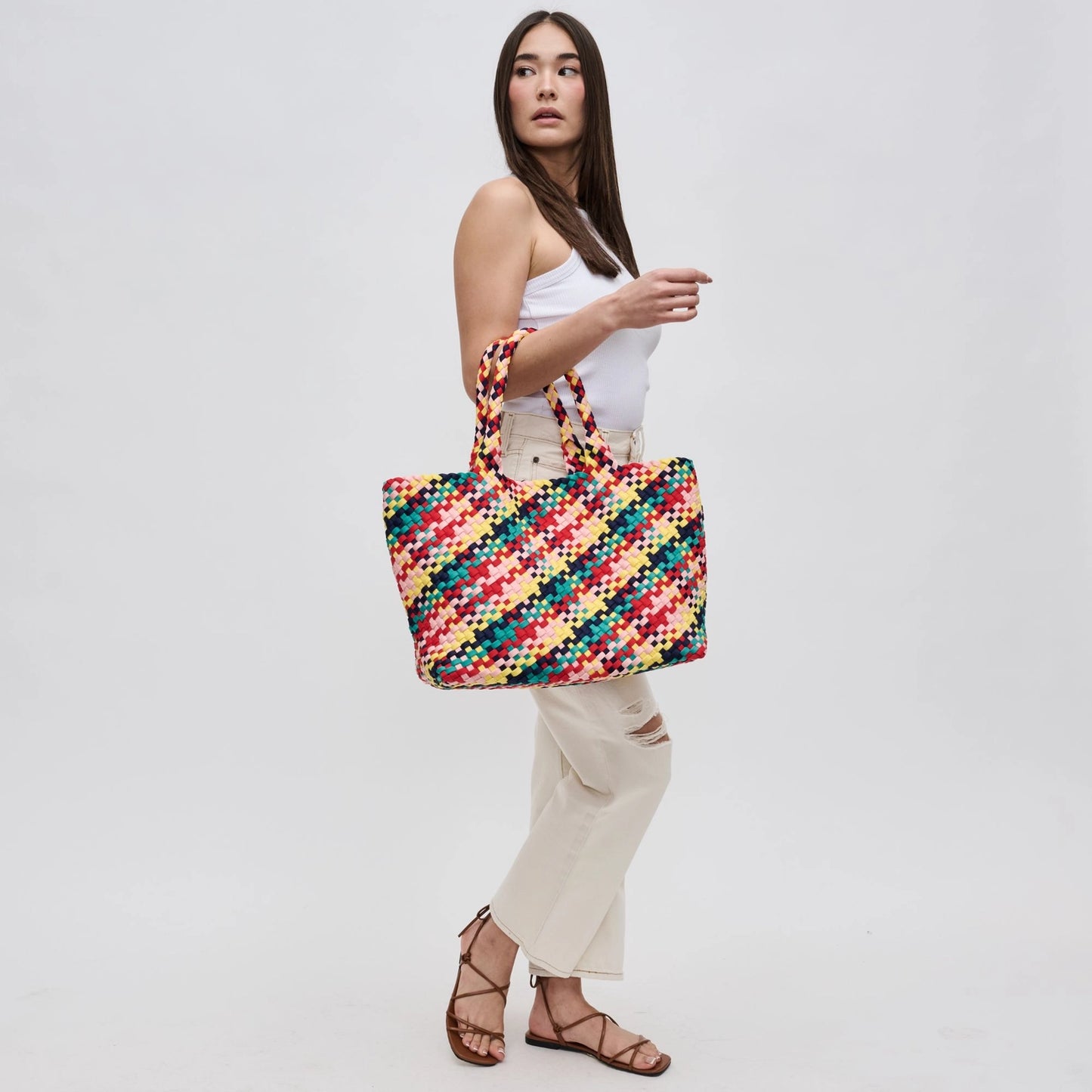 Large Woven Neoprene Tote