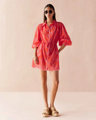 Omika Aria Mini Dress - Papaya
