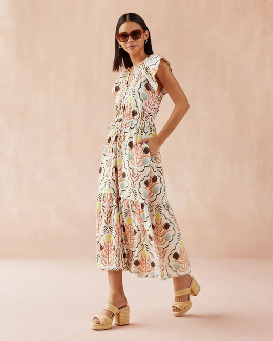Omika Kirini Meadow Cora Midi Dress