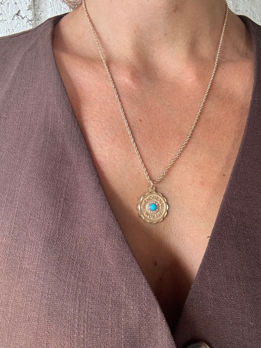 Phenomenal Woman Necklace - Turquoise