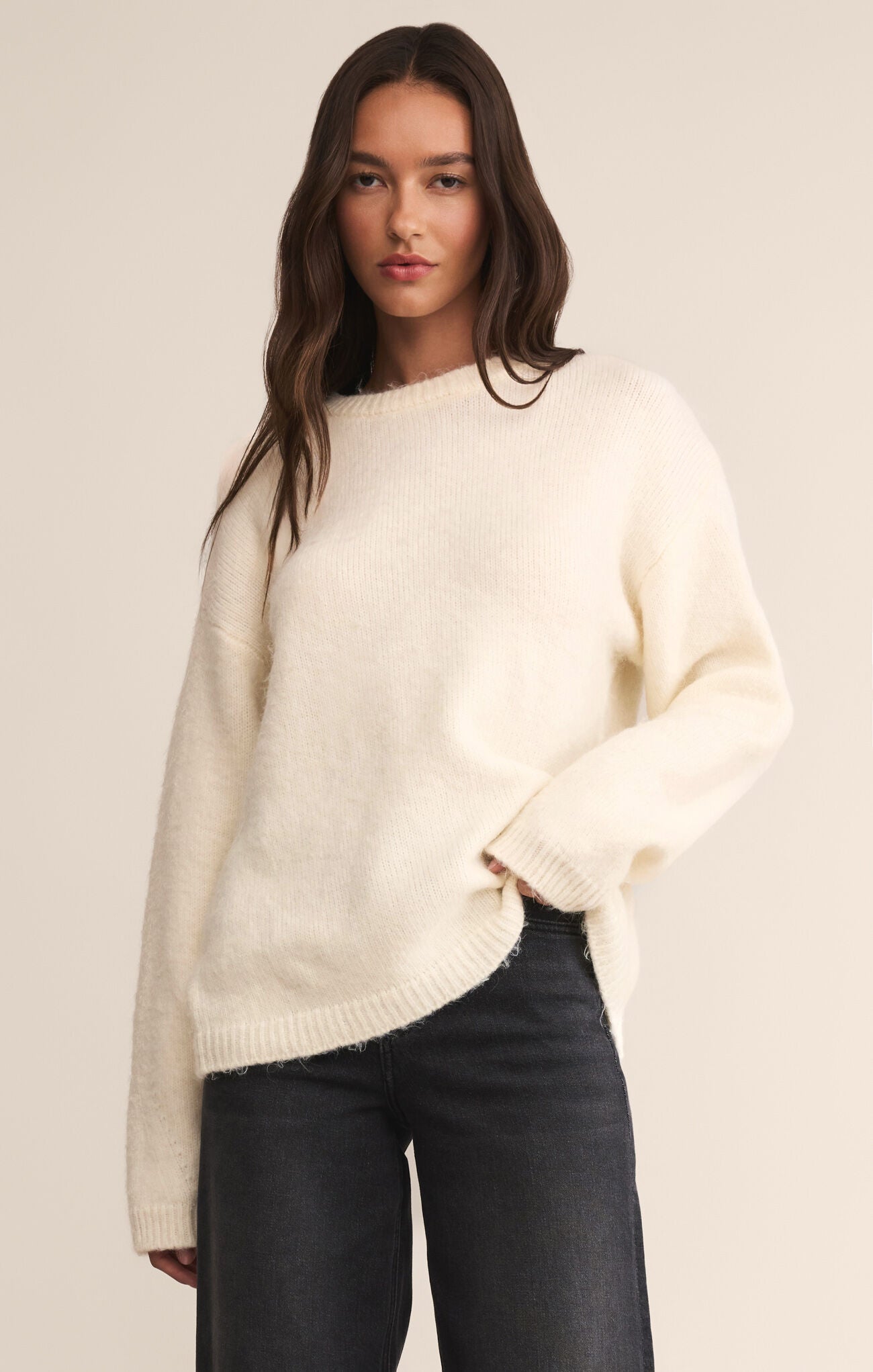 Snowed in Sweater - White