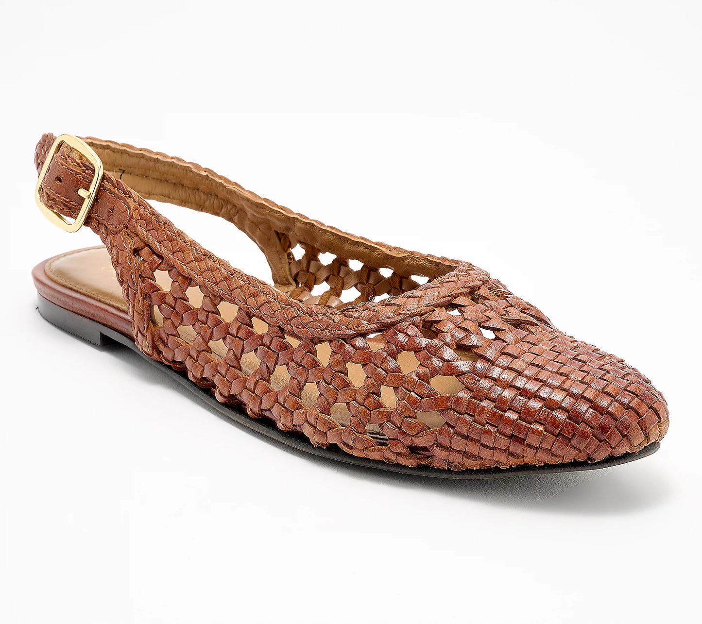 Seychelles Avalon Woven Sling Back Flats - Tan