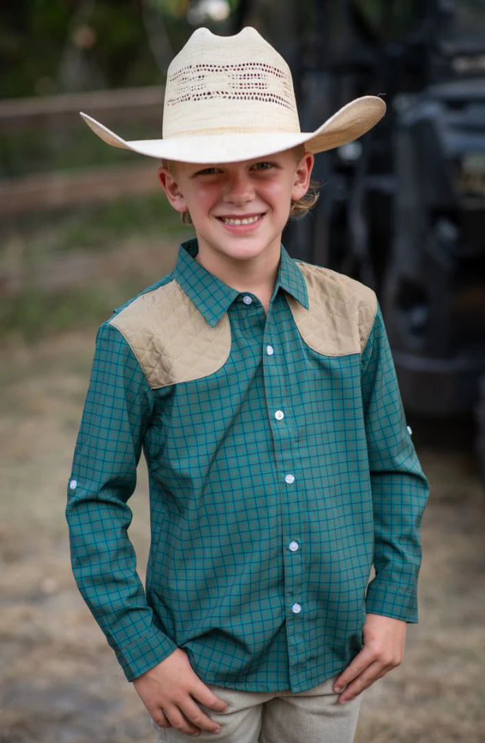 Boys Tattersall Long Sleeve Shirt