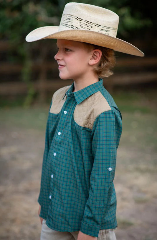 Boys Tattersall Long Sleeve Shirt