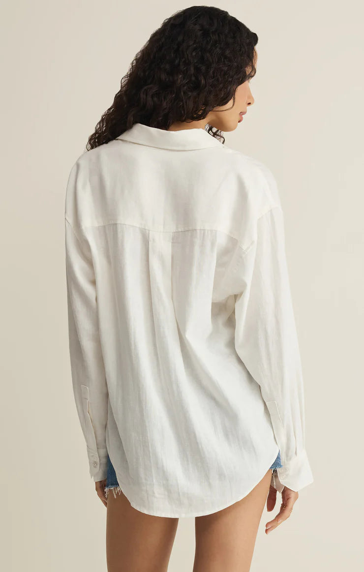 White Perfect Button Up