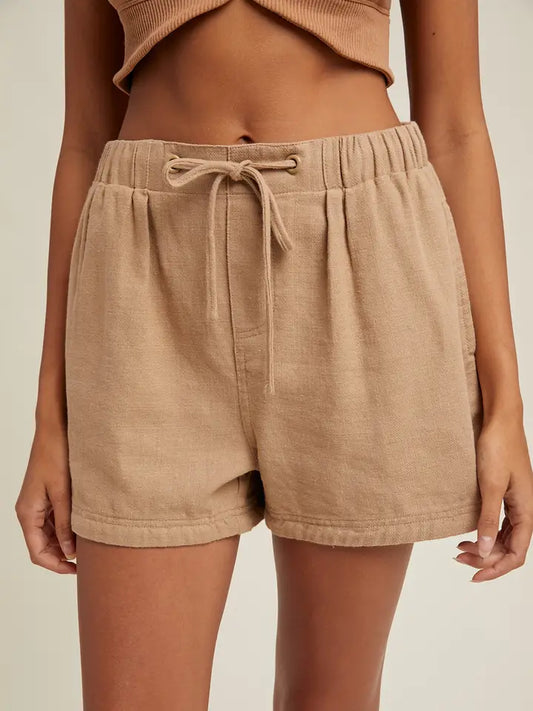 Mocha Twill Shorts