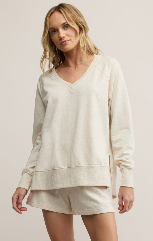 Weekender V-Neck - Oatmeal Heather