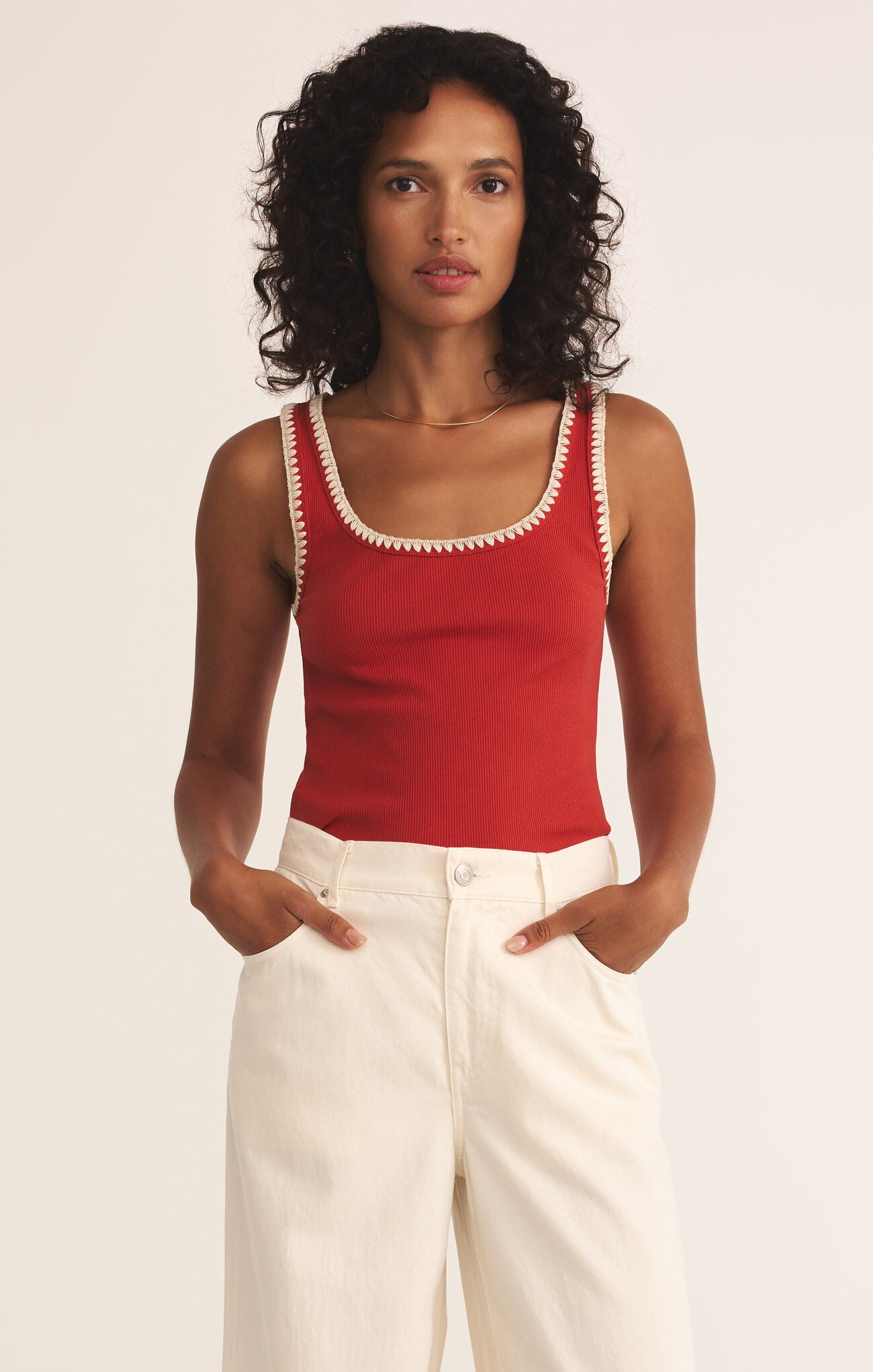 Z Supply Jaidynn Tank - Cabana Red