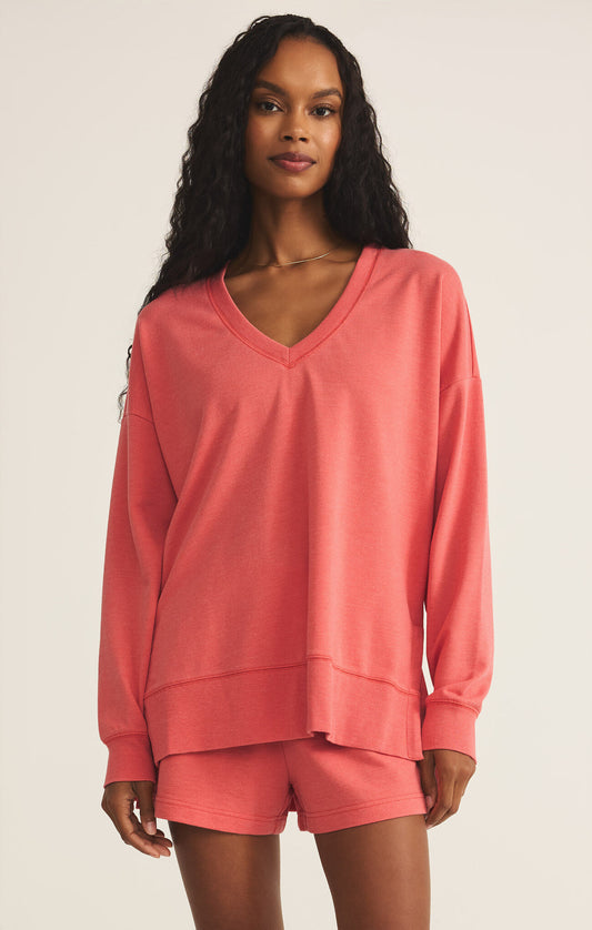 Z Supply Persimmon V-Neck Weekender