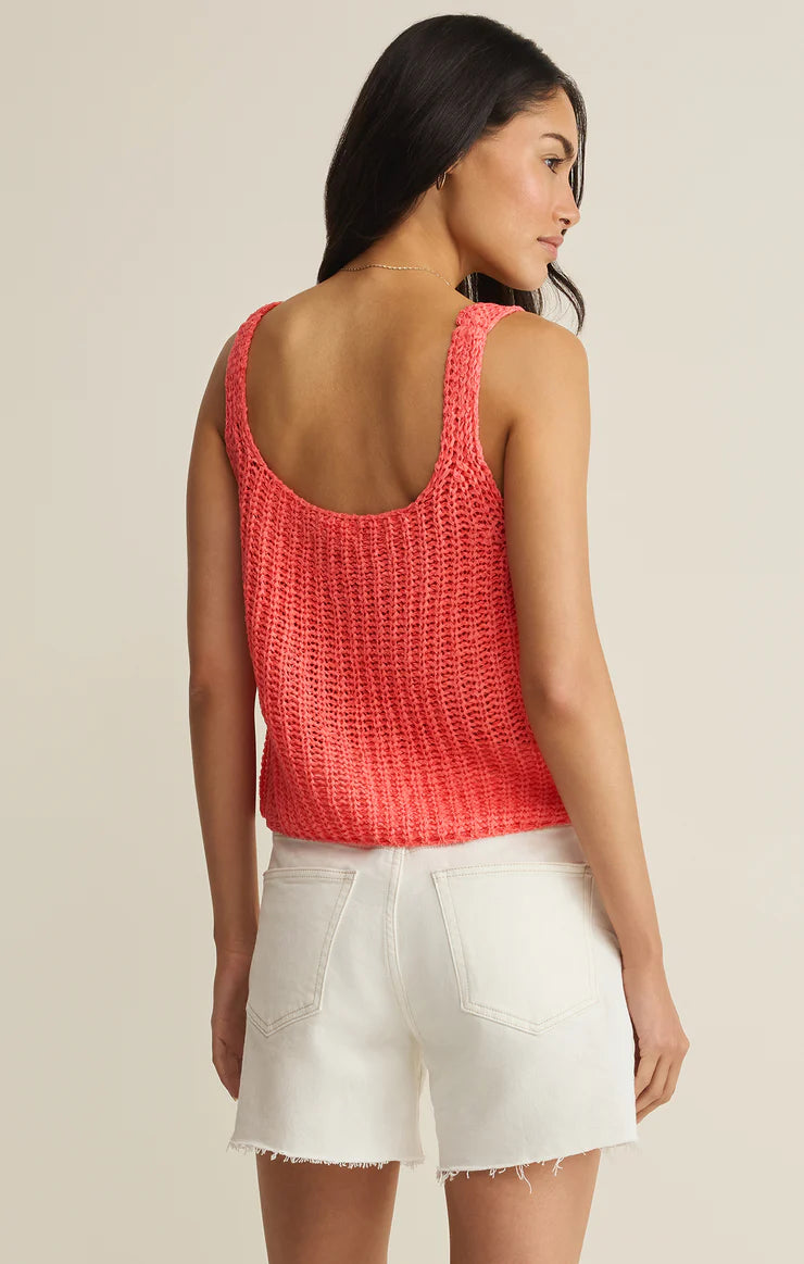 Tate Lace Up Sweater - Gelato
