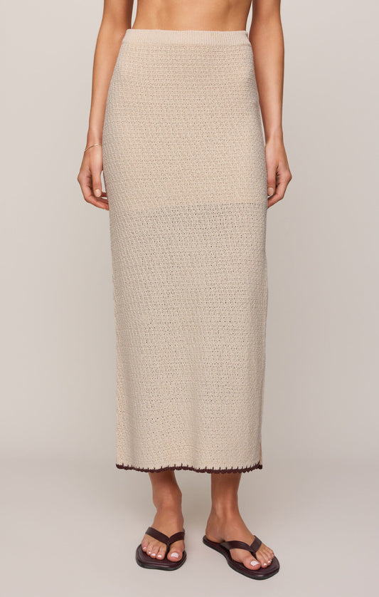 Yessenia Whipstitch Skirt - Linen
