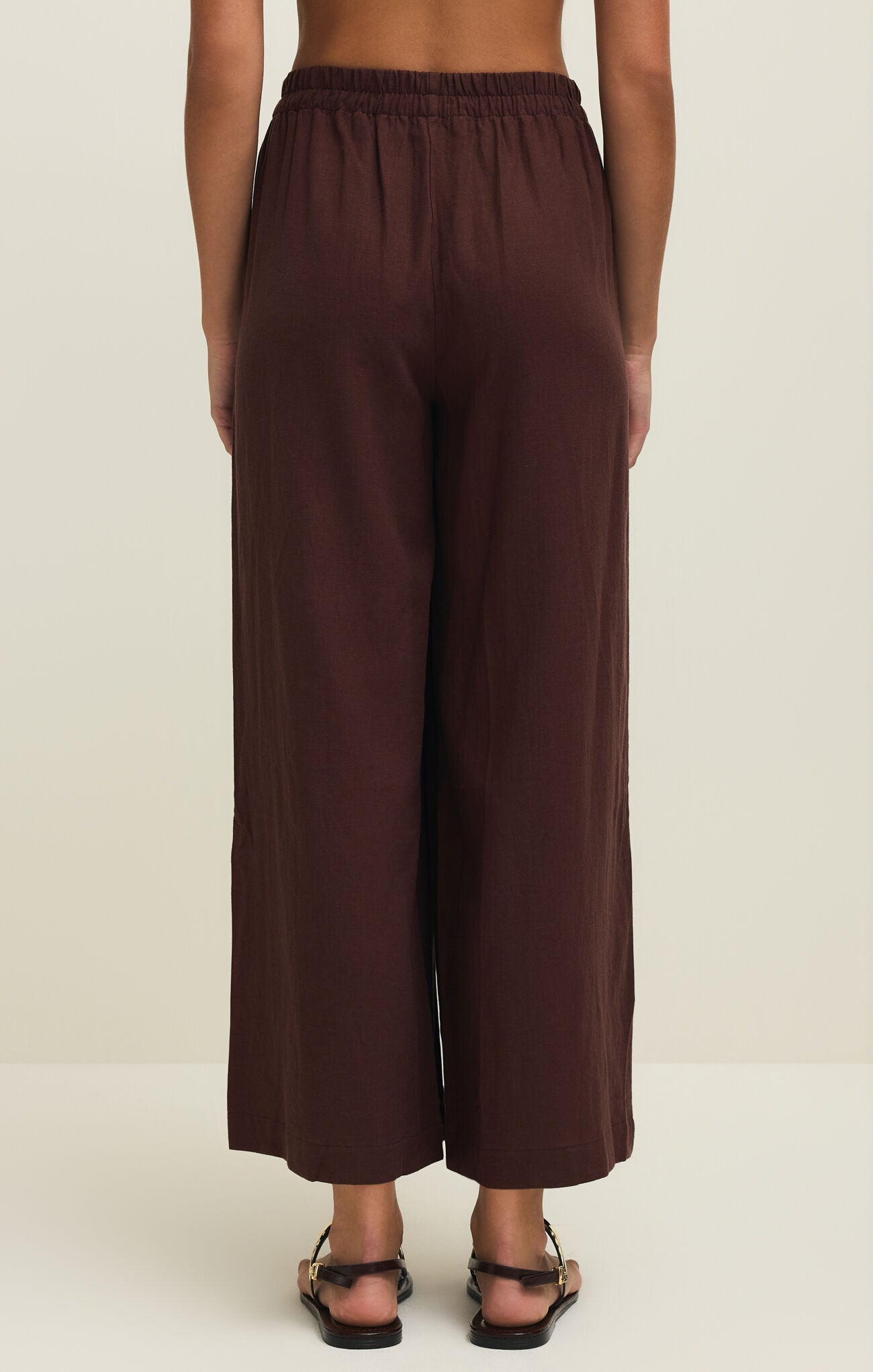 Scout Linen Pant - Choc Cherry