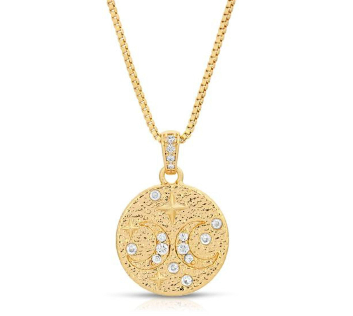Celestial Moon Pendant Necklace
