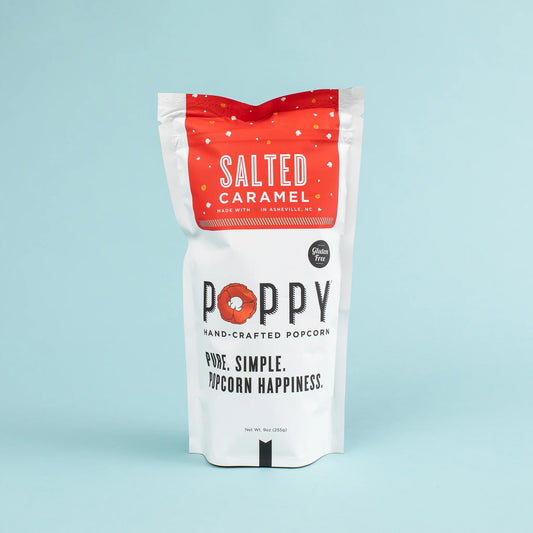 Salted Caramel Poppy Popcorn