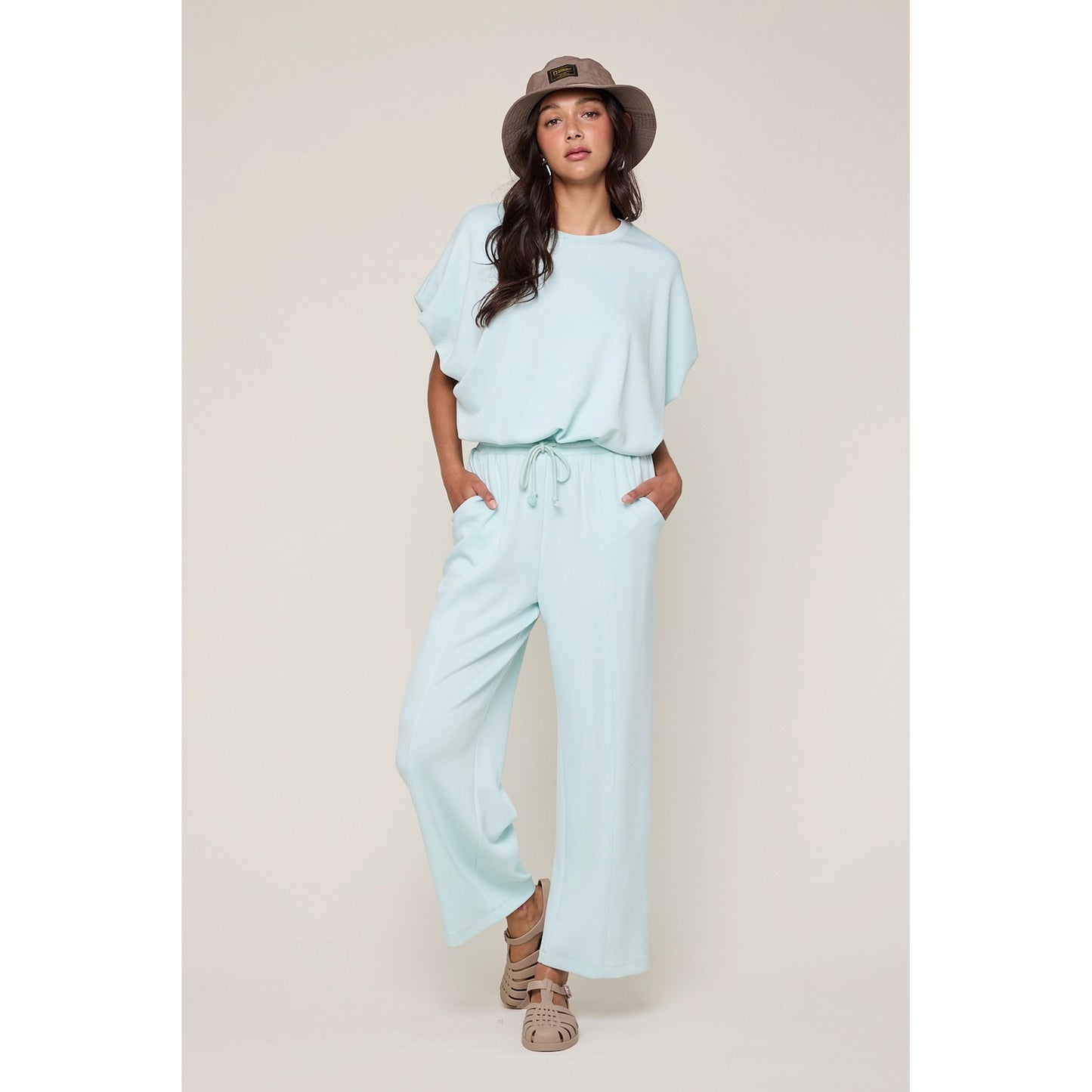 Mint Scuba Drawstring Pants