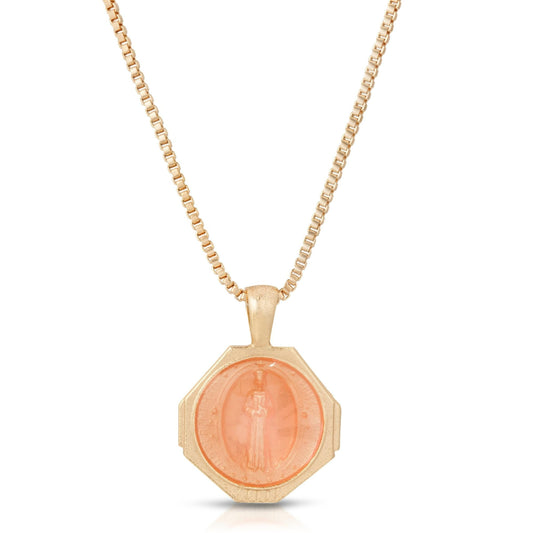 Coral Sofia Pendant Necklace