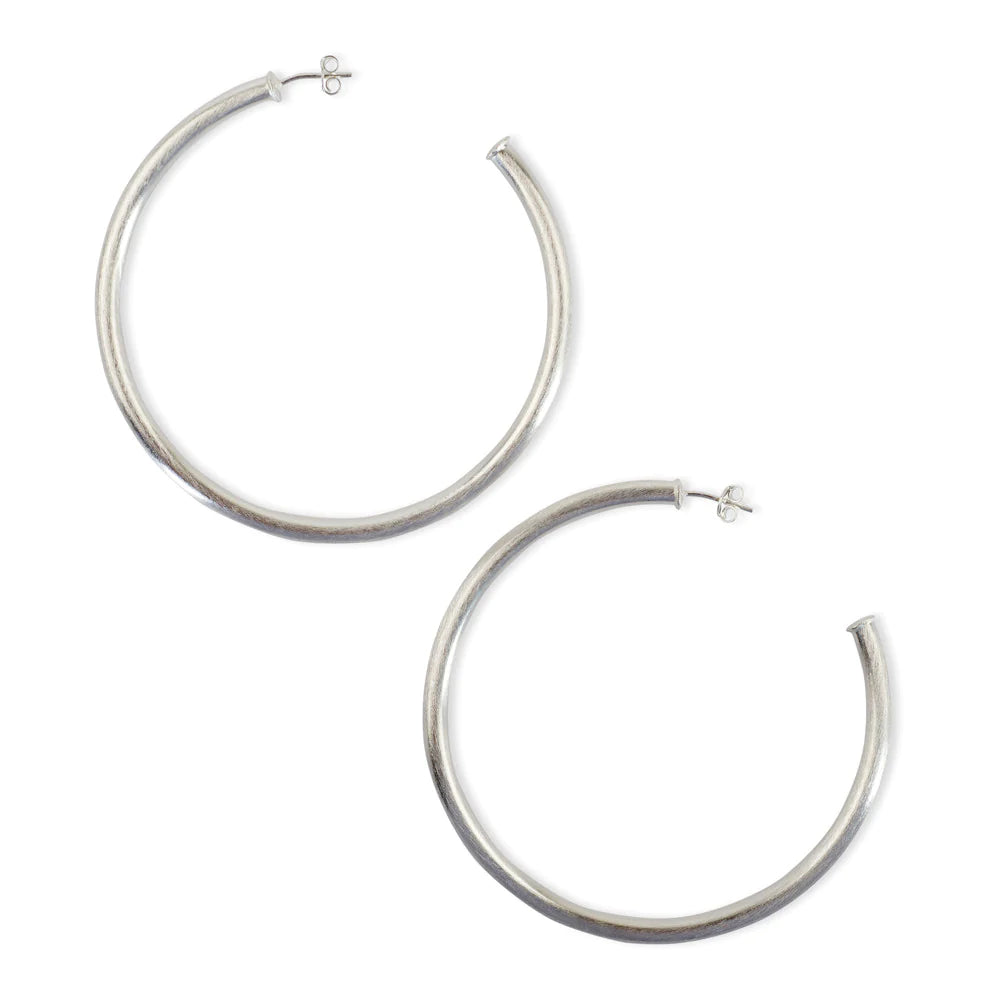 Sheila Fajl Everybody's Favorite Silver 2.5" Hoop Earring