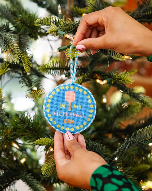 Pickleball Needlepoint Ornament