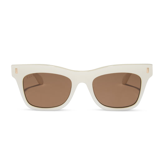 Bradley Opaline + Brown Sunglasses