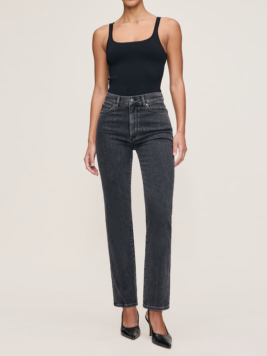 Halle Straight Leg High Rise Jeans - Nightshade 