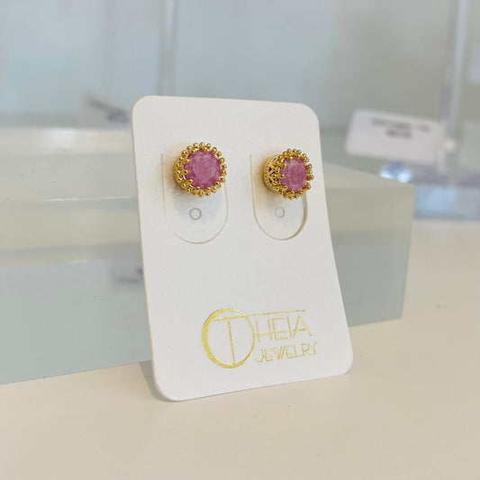 Vintage Prong Set Stud Earrings
