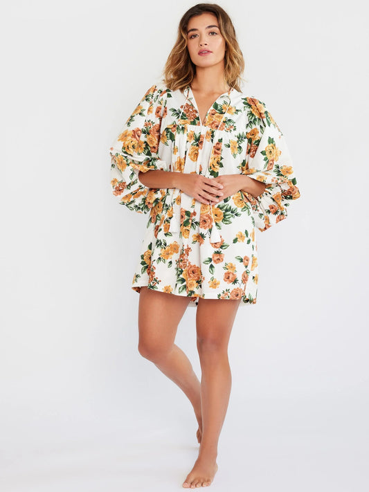 Antique Rose Floral Daisy Dress