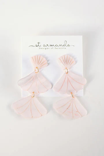 Pink Mermaid Shell Earring