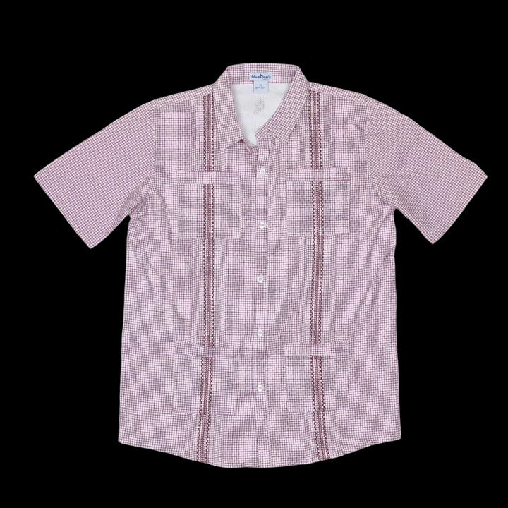 Maroon Guayabera