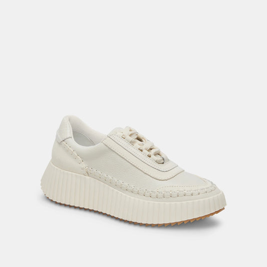 Dolen White Leather Sneaker