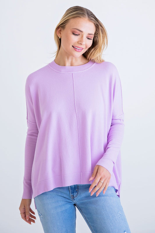 Lavender Crew Sweater