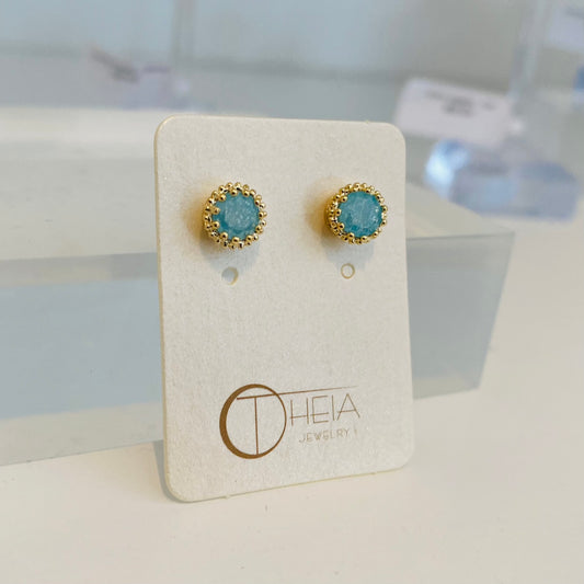 Vintage Prong Set Stud Earrings